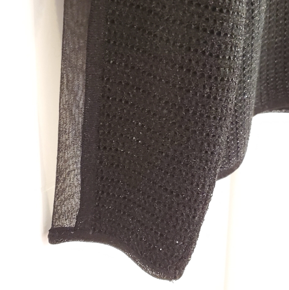Tinsel Thread Sweater with Sheer Panels - Picture 6 of 8
